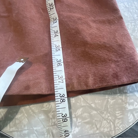 y2k arden b womens brown suede jacket faux fur collar and belted penny lanes - Picture 12 of 13